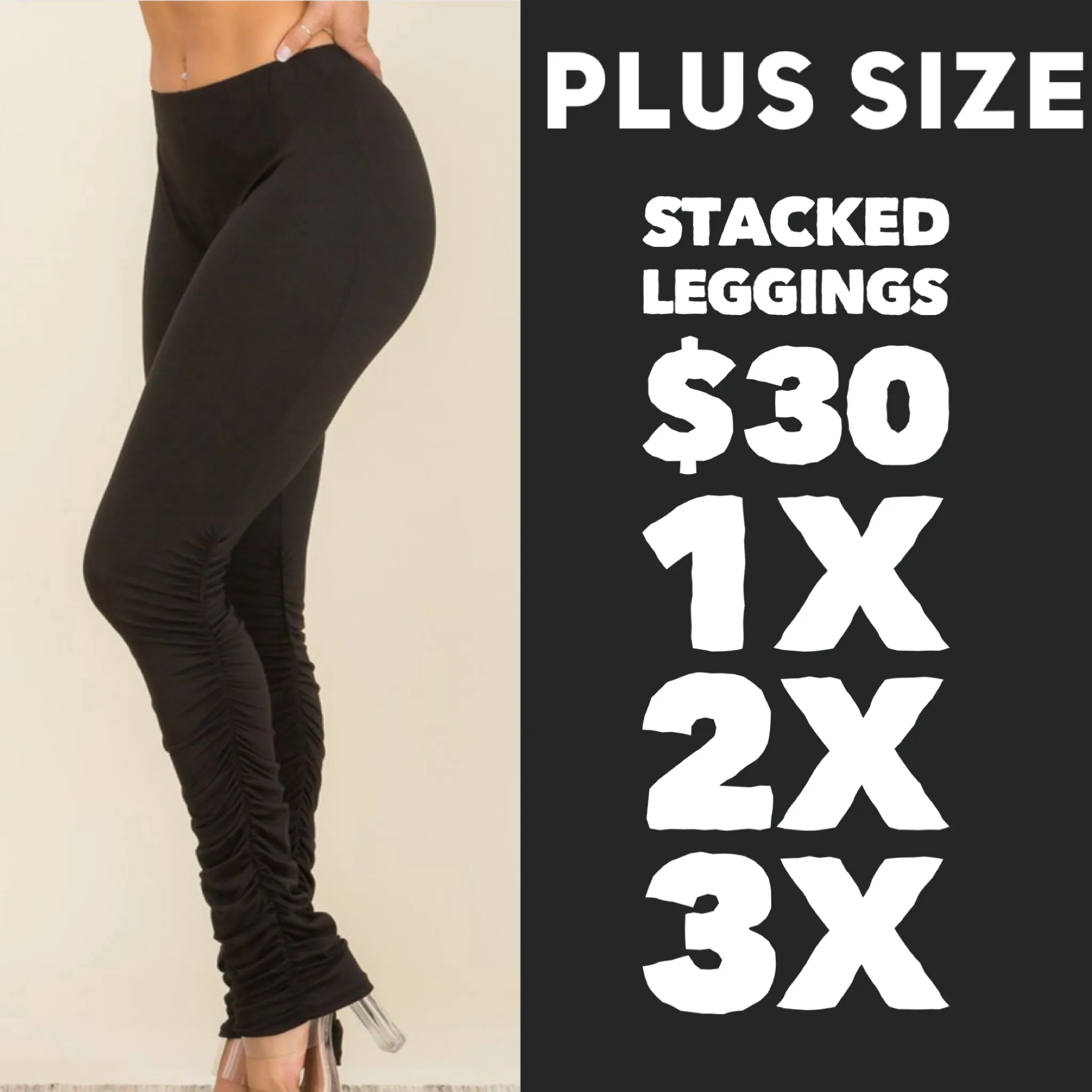 Plus Size Stacked Leggings