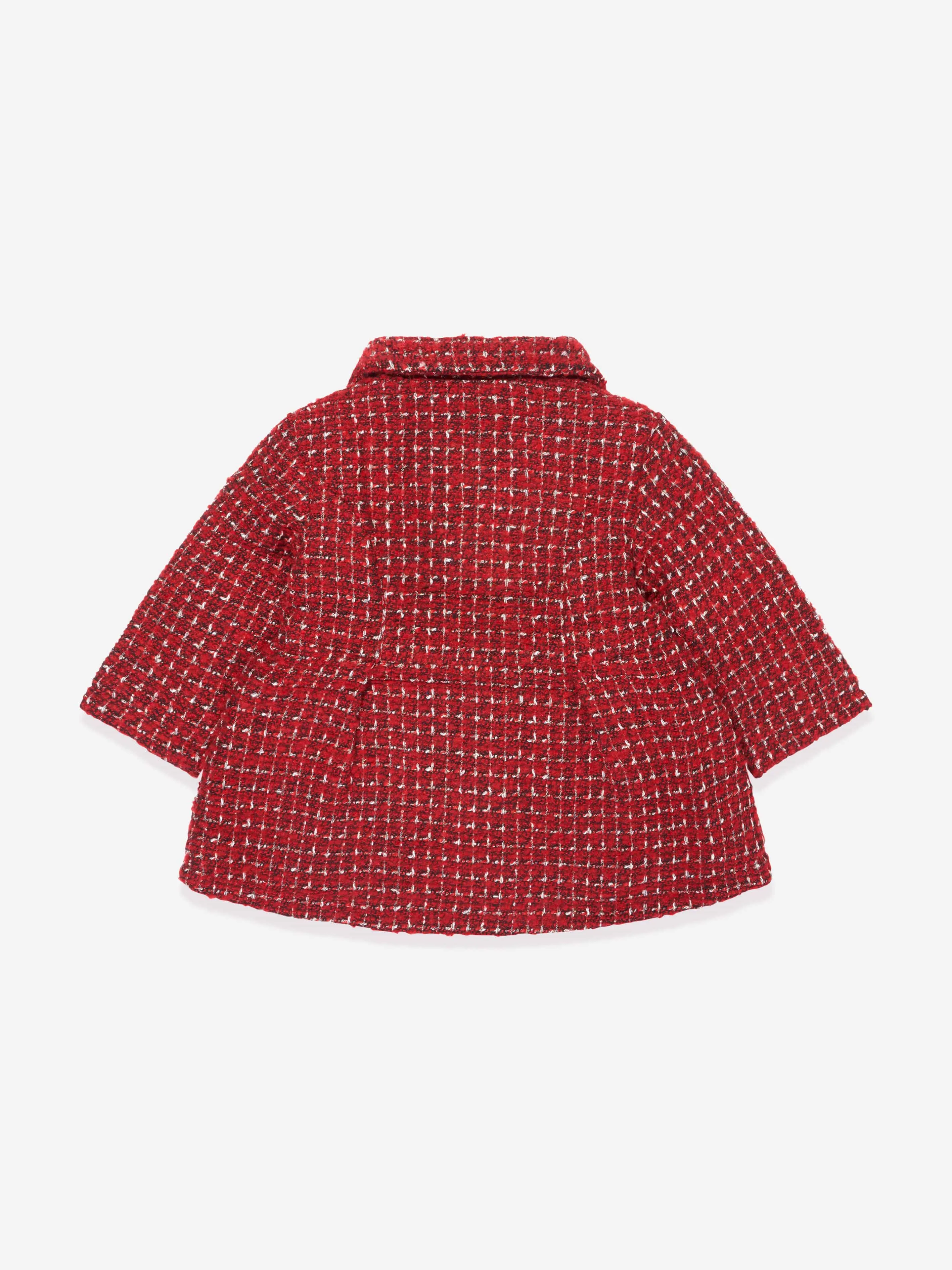 Red Guess Girls Boucle Coat