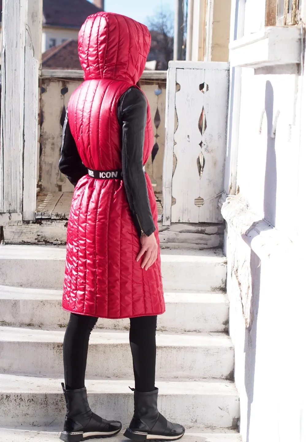 Red Quilted Jacket,Women Quilted Coat,Long winter Quilted jacket,Women Quilted jacket,Extravagant Winter coat for women,Womens w