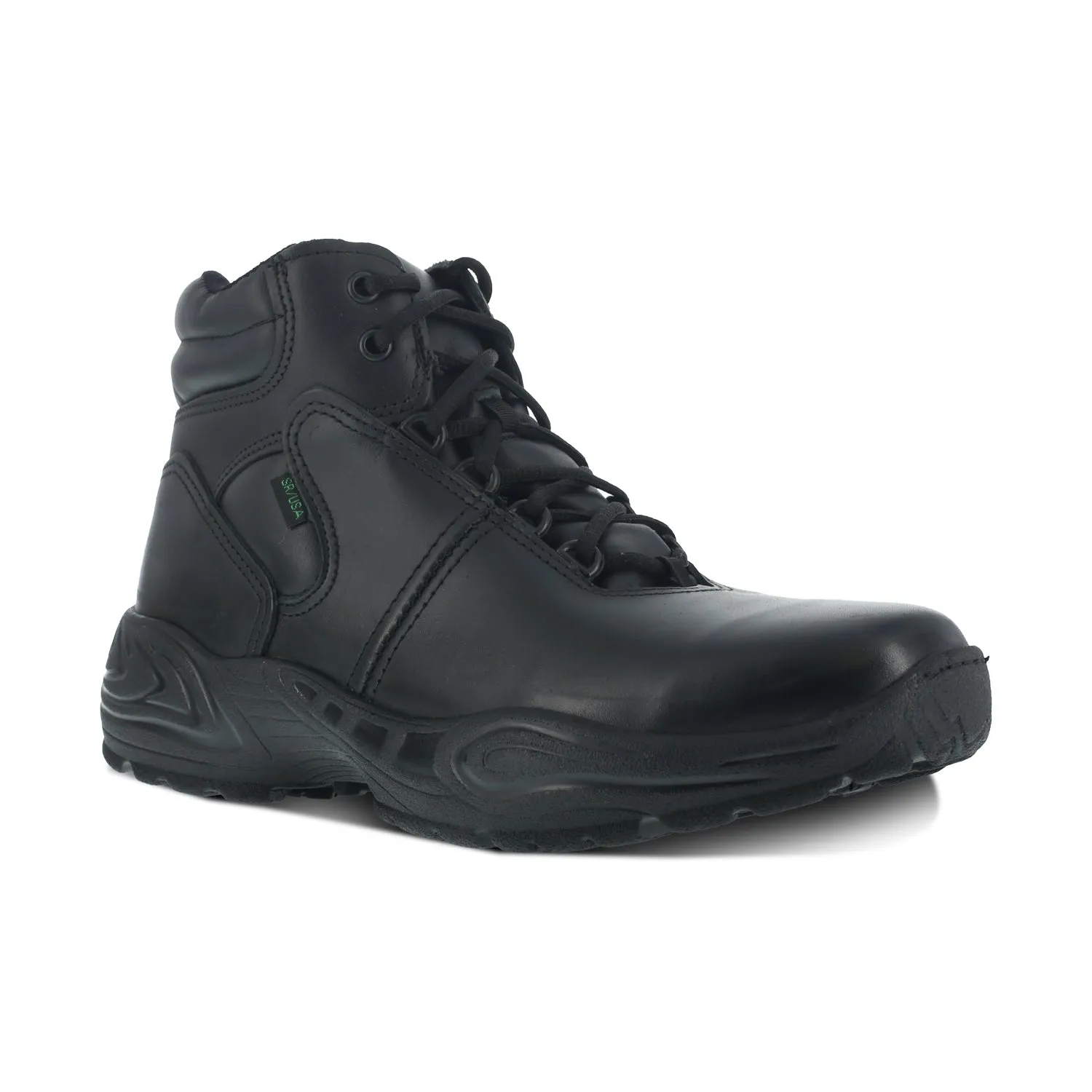 Reebok Men's Black Leather Chukka Work Boots for Postal Express Delivery