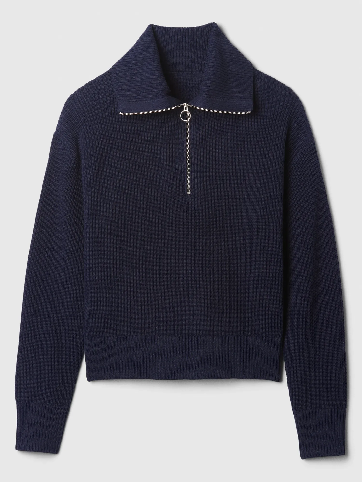 Relaxed Quarter-Zip Sweater