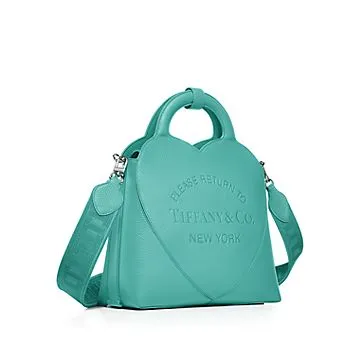 Return to Tiffany™ Small Tote Bag in Tiffany Blue® Leather 