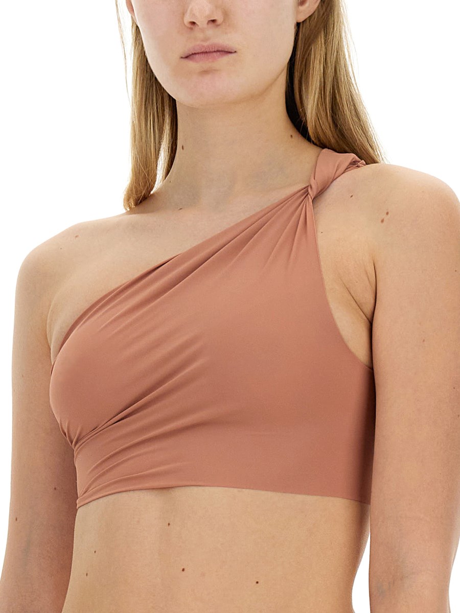 RICK OWENS      TOP BIKINI MONOSPALLA IN NYLON 