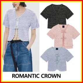 ROMANTIC CROWN - Street Style Short Sleeves Cardigans