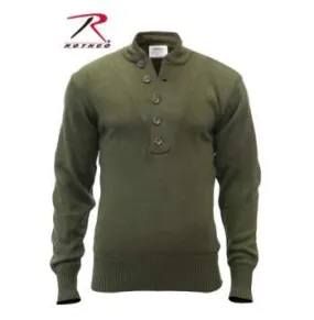 Rothco Olive 5-Button Acrylic Sweater - Shop Now.