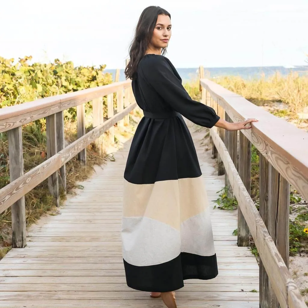 Multicolor Colorblock Maxi Dress - SALE