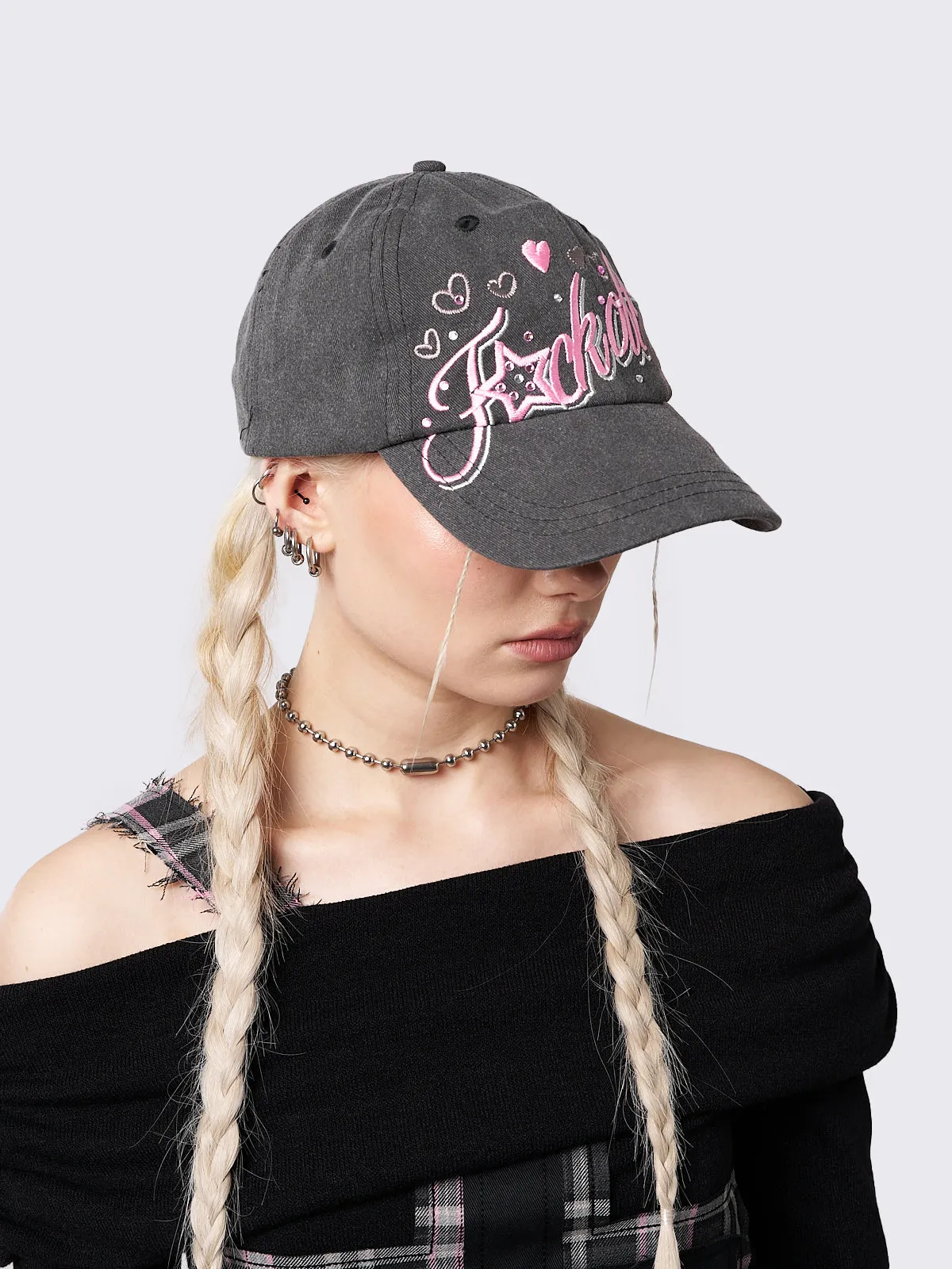 Rhinestones Baseball Cap - Sassy Sweetheart Design