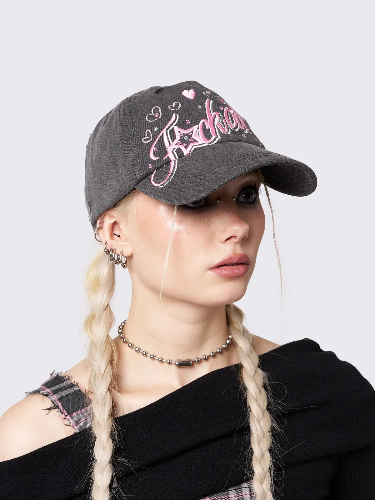 Rhinestones Baseball Cap - Sassy Sweetheart Design