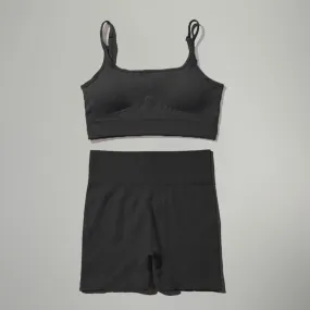 Seamless Bra and High Waist Shorts Yoga Set