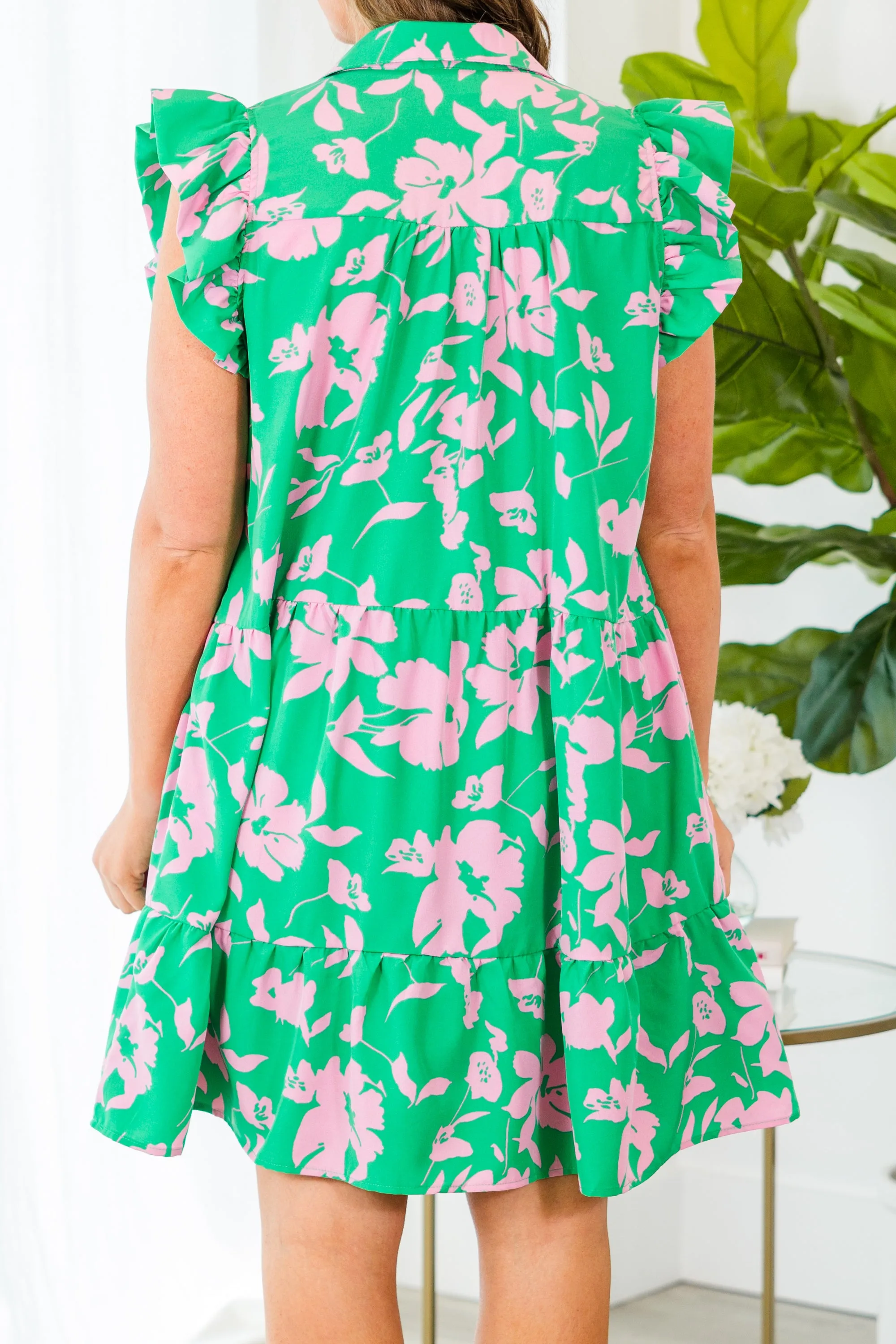 Green Mix Share Some Love Dress