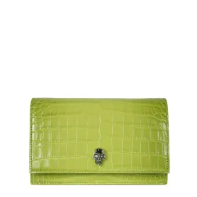 Skull Mini Bag Croc Degrade, Lichen - Shop Now