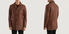 Slate Brown Leather Jacket