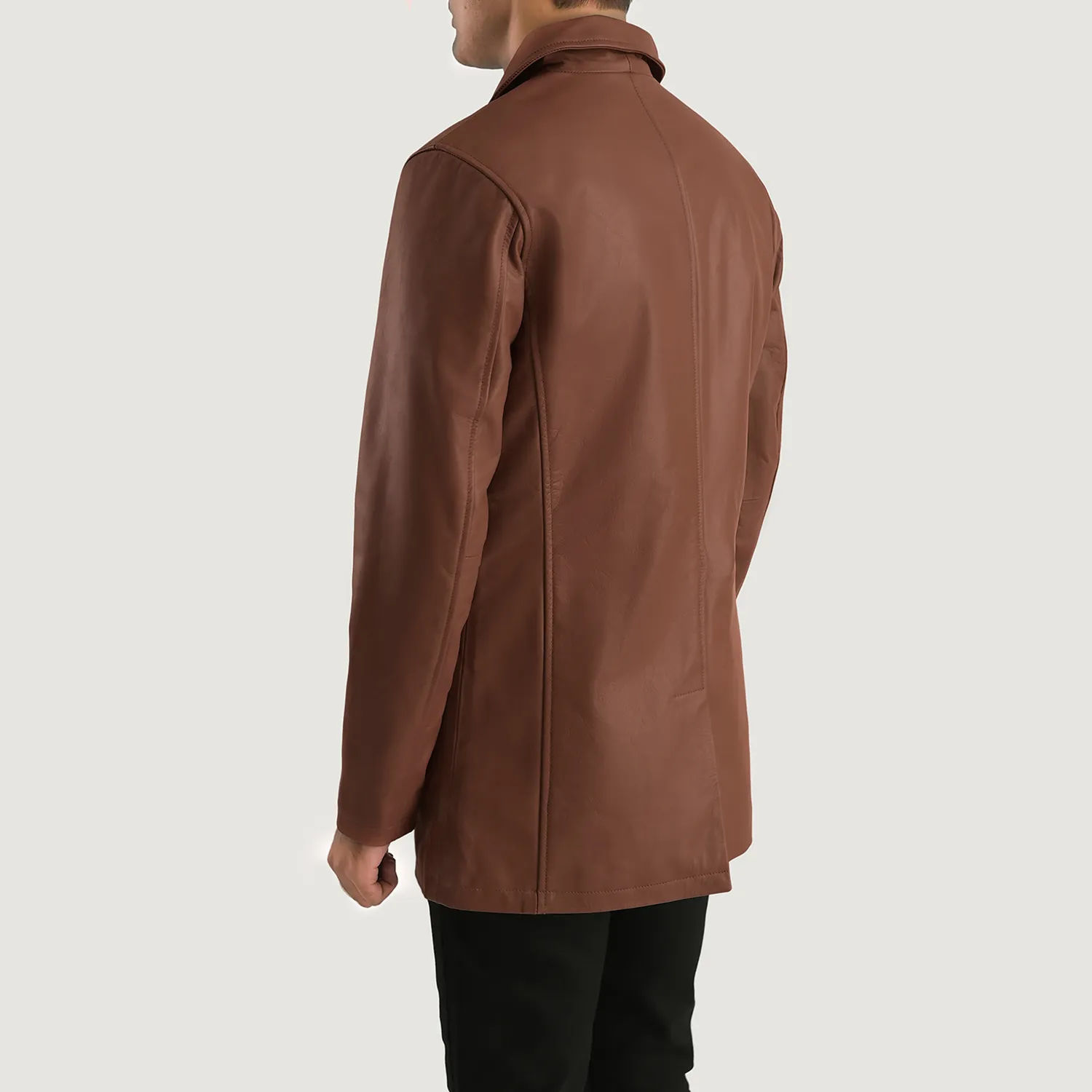 Slate Brown Leather Jacket