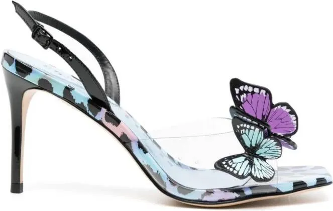 Sophia Webster Vanessa 95mm Butterfly Detail Sandals Multicolour