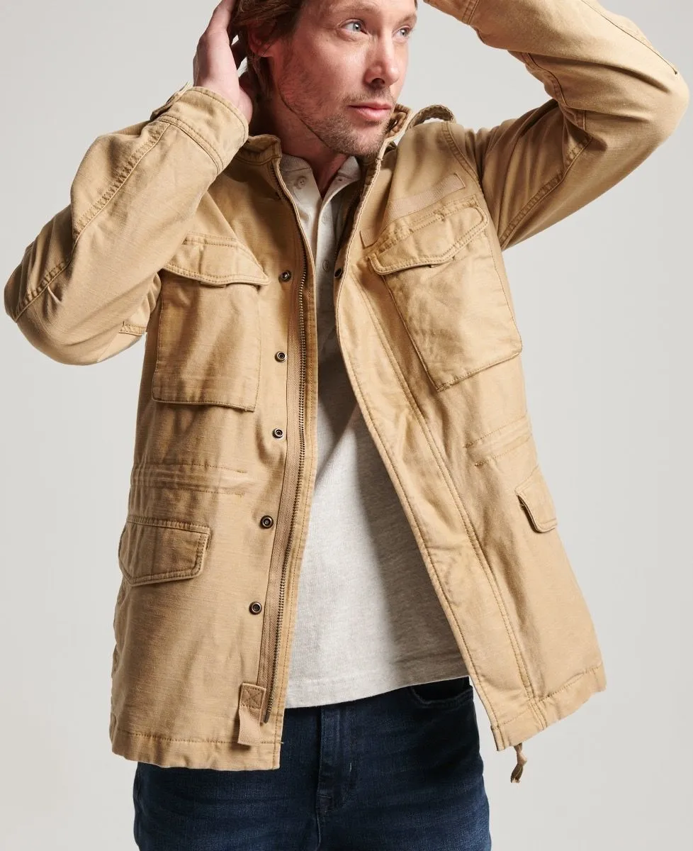 Classic Tan Brown Superdry Vintage Field M65 Military Jacket