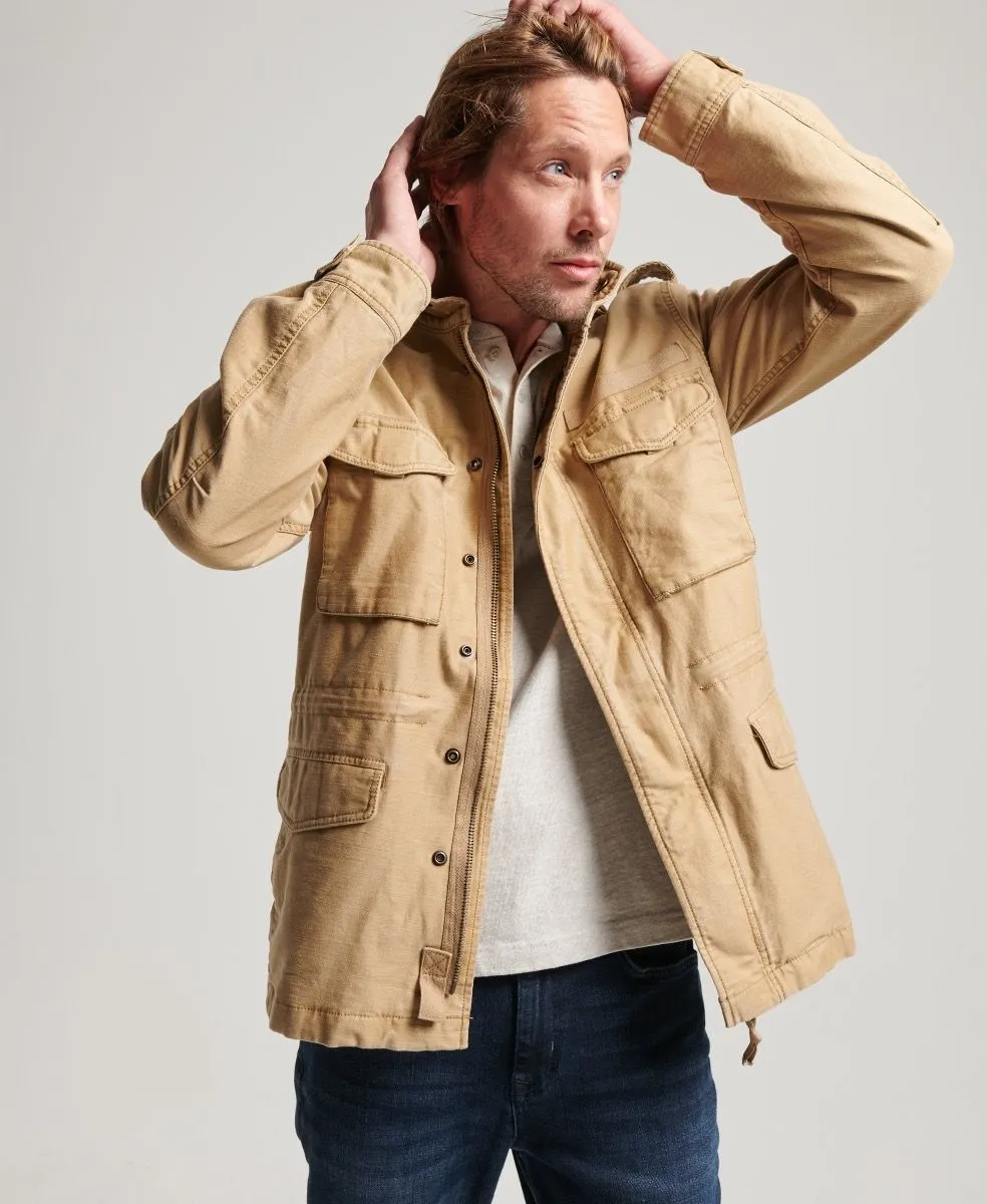 Classic Tan Brown Superdry Vintage Field M65 Military Jacket