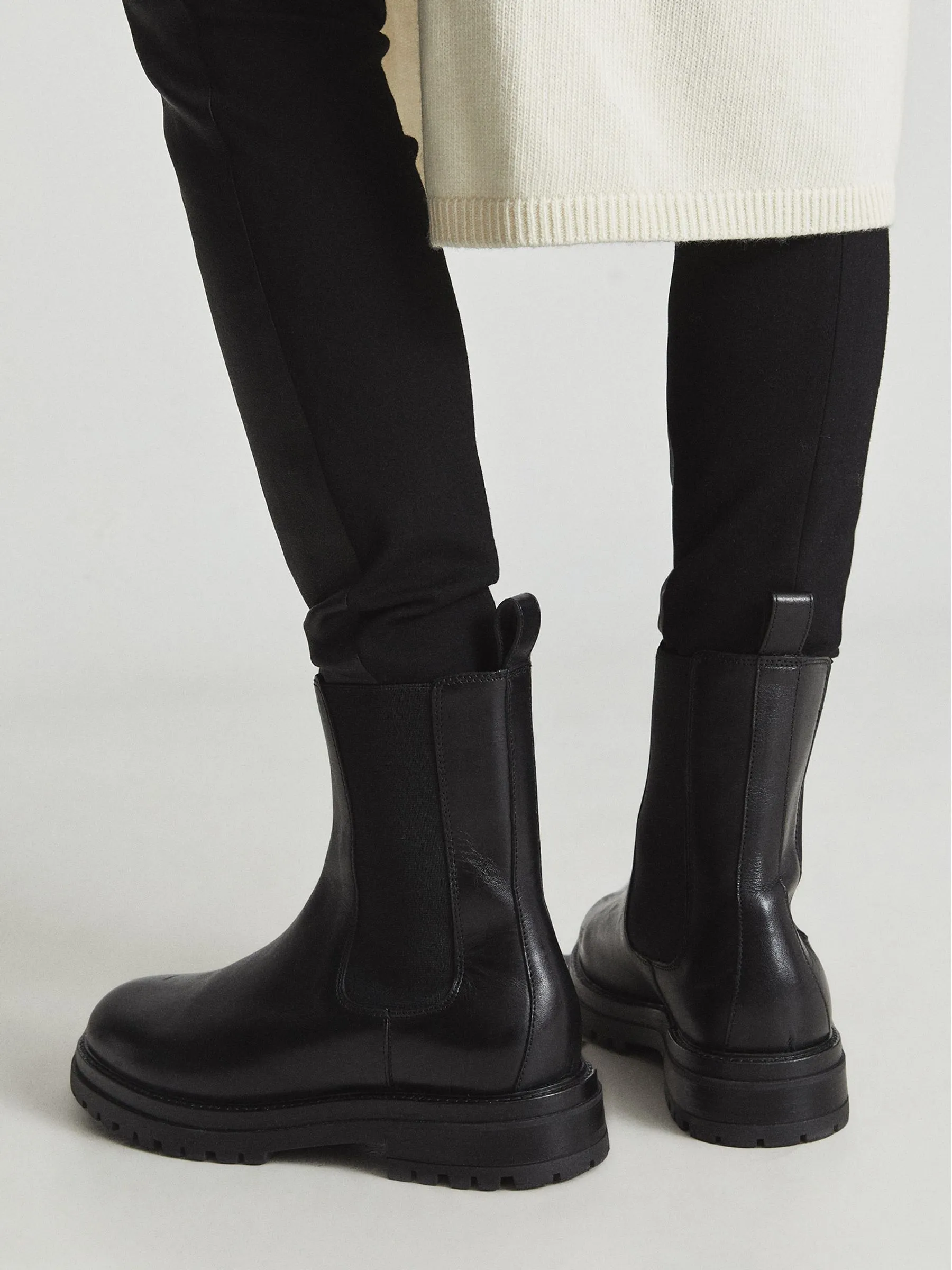 Thea Chelsea Leather Boots.