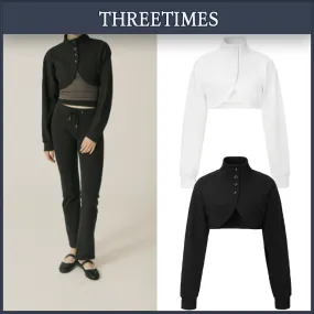 threetimes Street Style Logo Cardigans