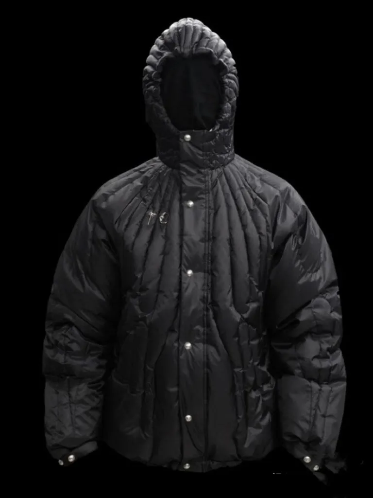 ThugClub Black Waterproof Down Jacket