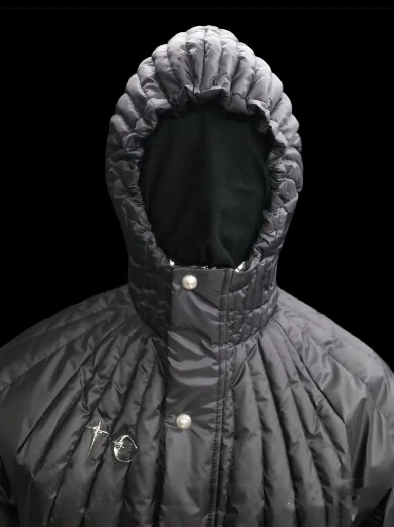 ThugClub Black Waterproof Down Jacket