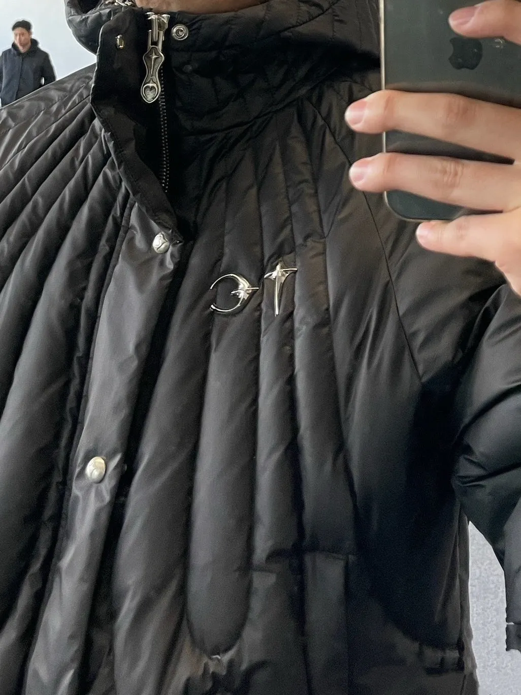 ThugClub Black Waterproof Down Jacket