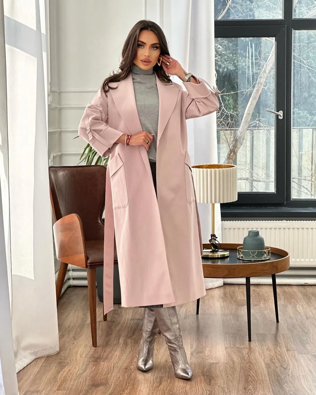 Trendy Cotton Trench Coat