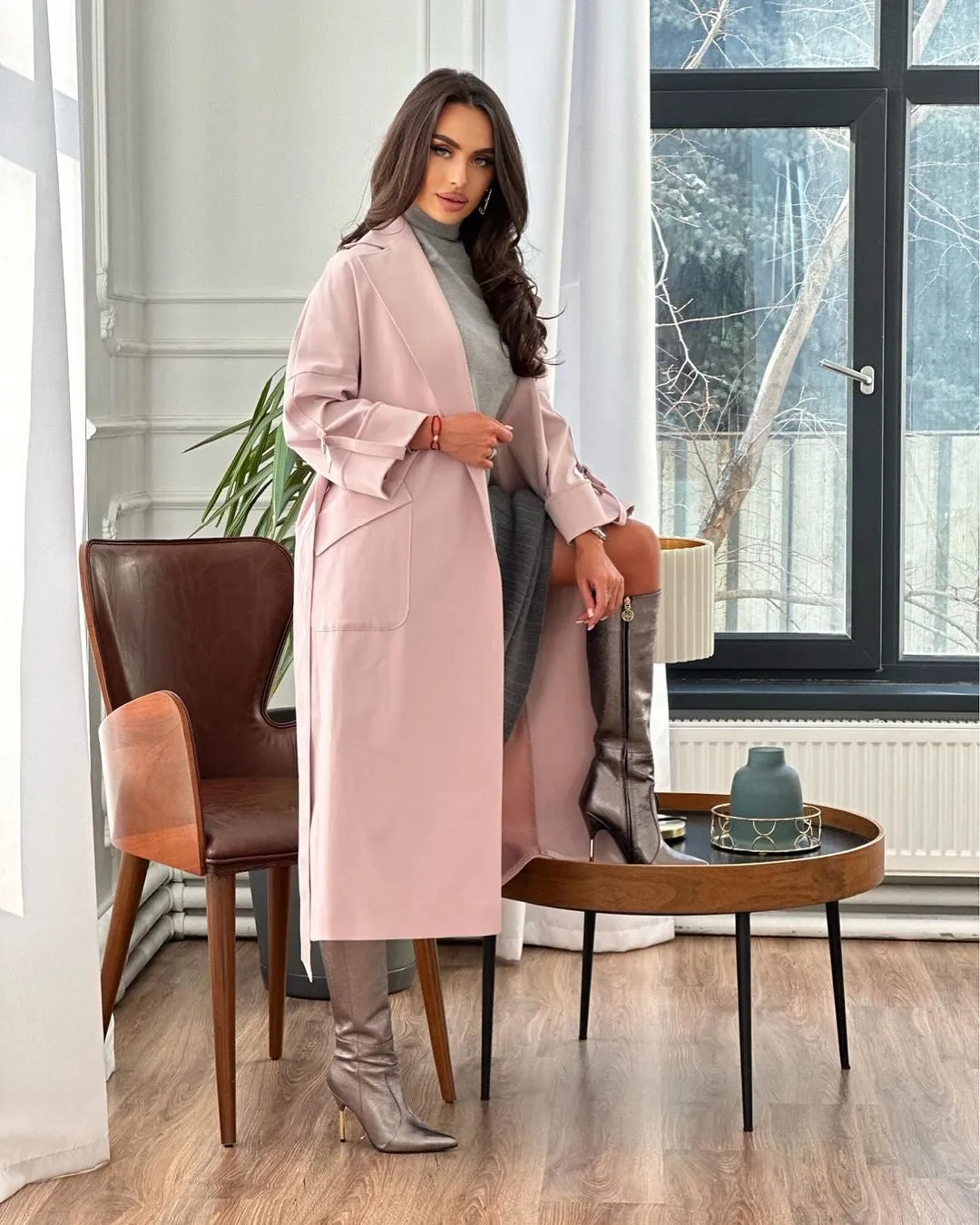 Trendy Cotton Trench Coat