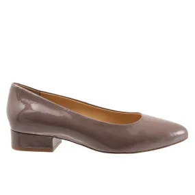 Trotters Jewel Brown Narrow Leather Pumps Heels Shoes