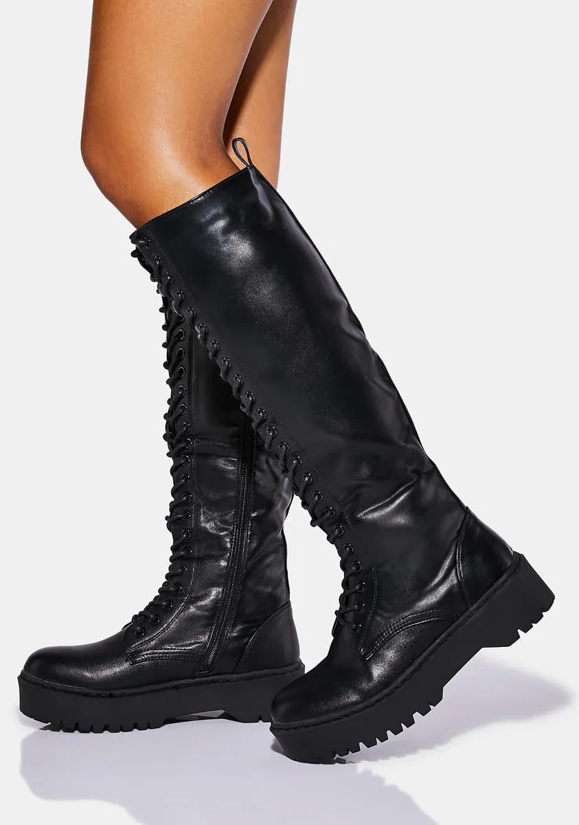 True Temptation Lace Up Boots-