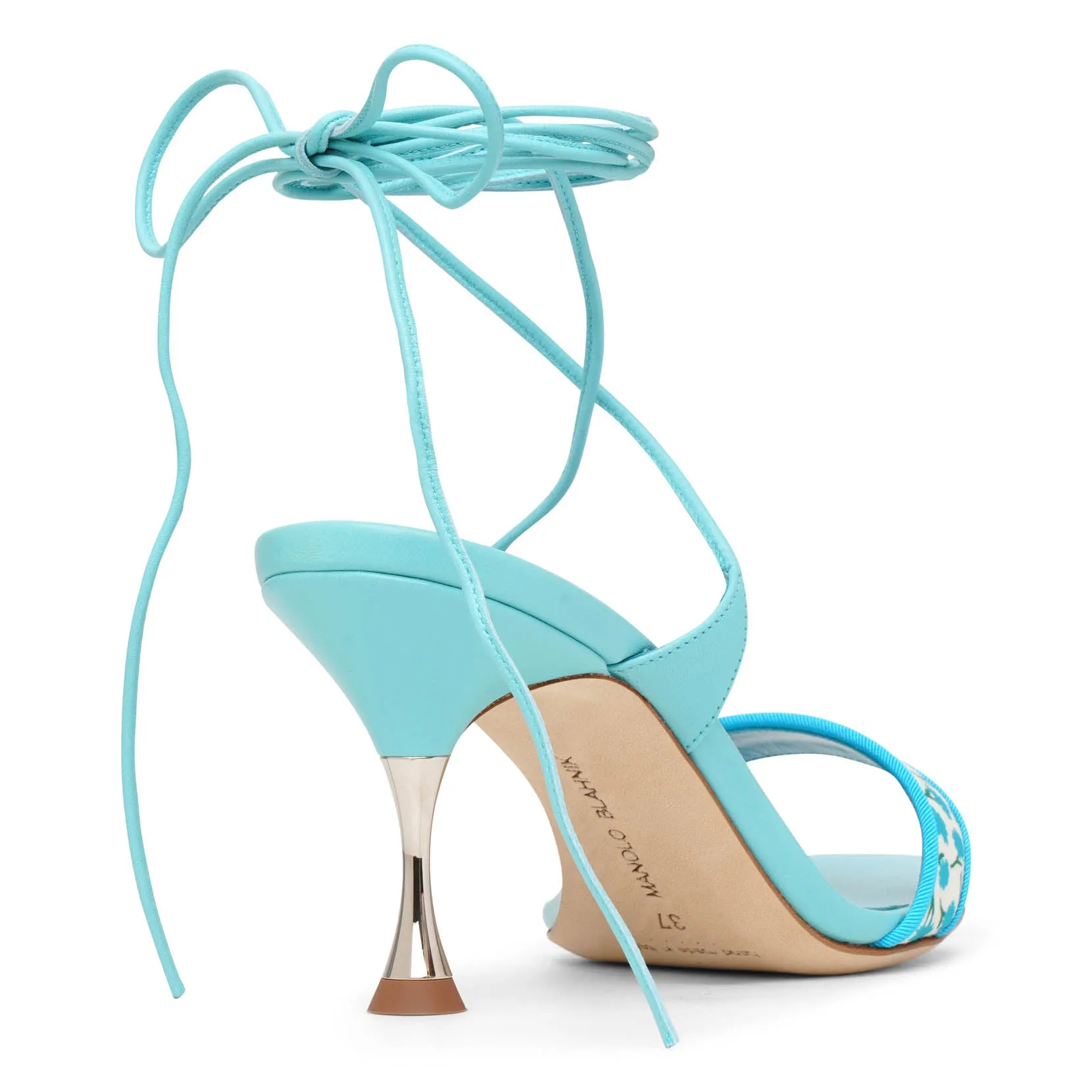 Turquoise Sandals by Manolo Blahnik Sittura 70