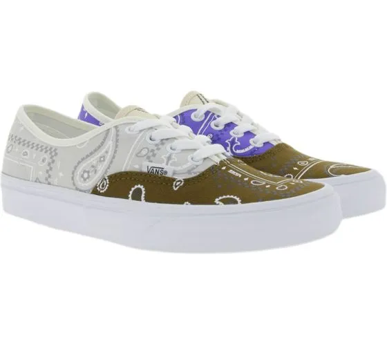 Paisley Pattern Low Top Shoes by VANS Authentic Women's Sneakers