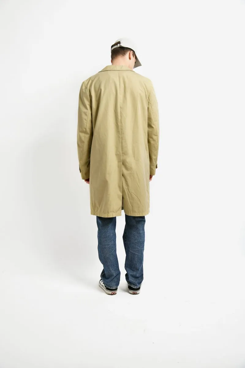 Vintage Men's Beige Mac Coat from the 90s