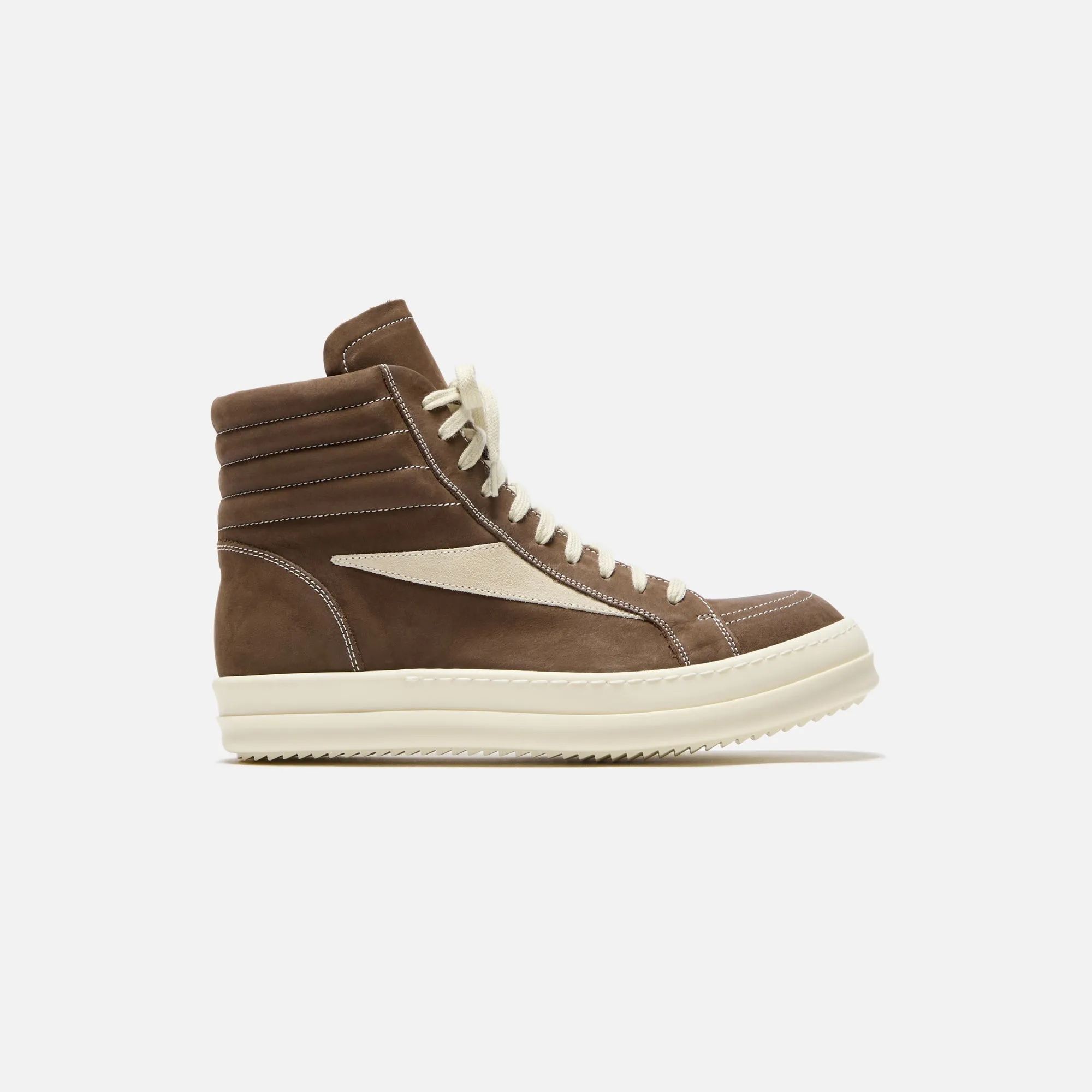 Vintage high-top sneaker by Rick Owens in Saddle/Milk