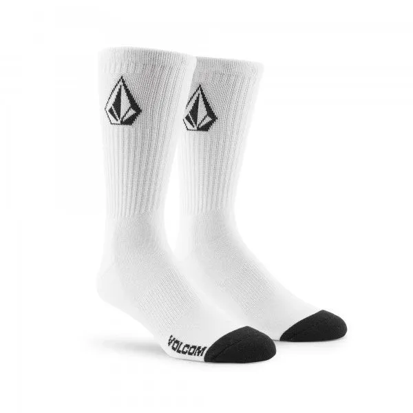 VOLCOM - FULL STONE SOCKS 3PK - WHITE