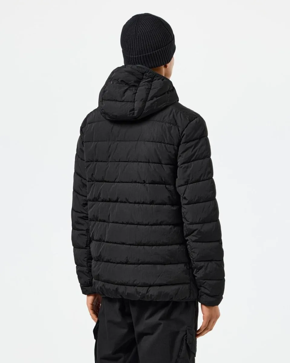 La Guardia Padded Puffer Jacket in Black by Weekend Offender