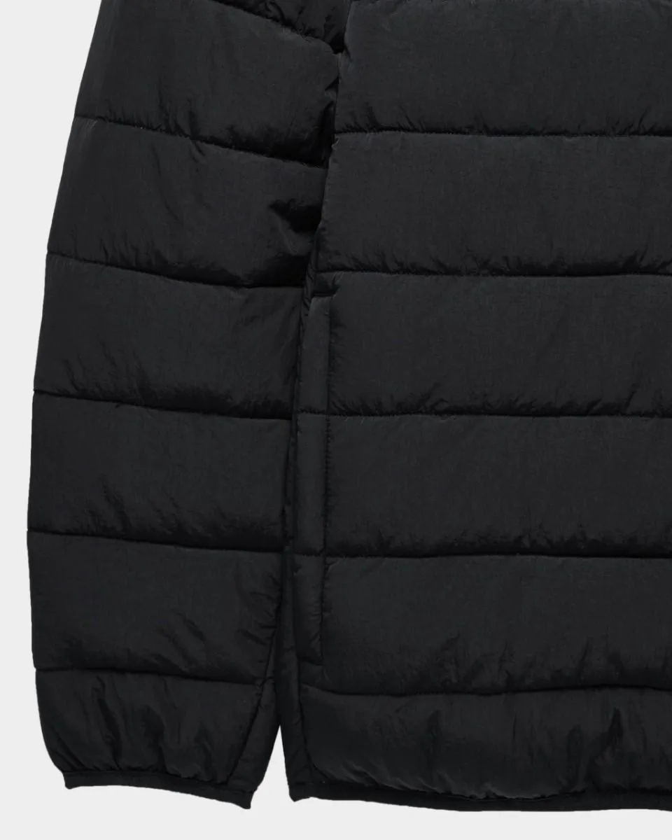 La Guardia Padded Puffer Jacket in Black by Weekend Offender