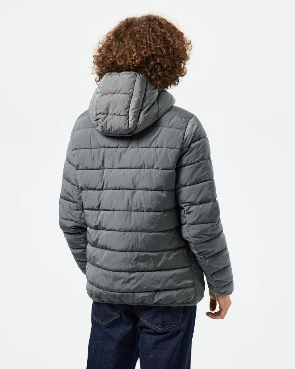 La Guardia Padded Puffer Jacket in Zinc by Weekend Offender