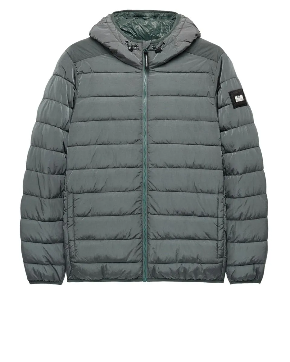 La Guardia Padded Puffer Jacket in Zinc by Weekend Offender