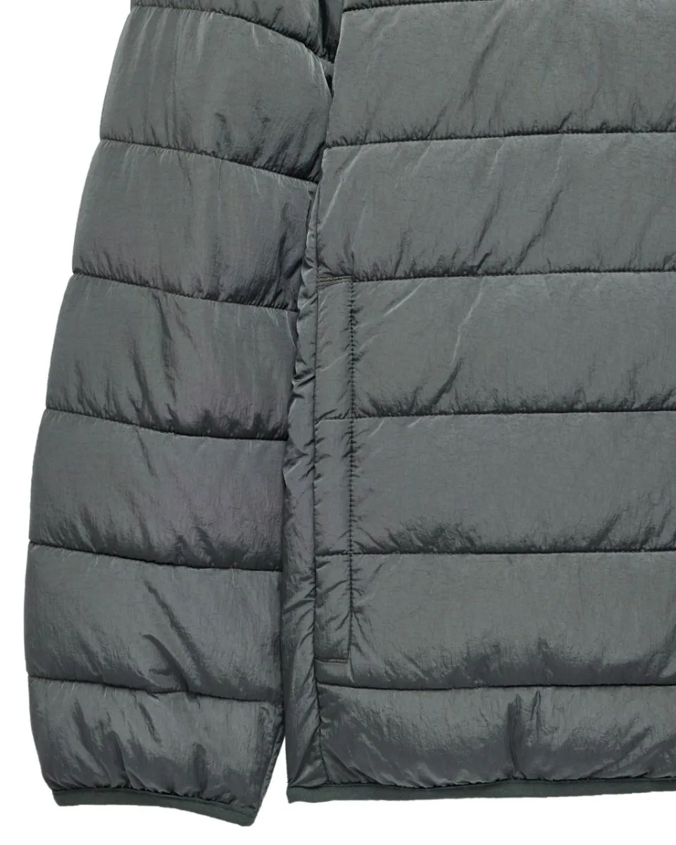 La Guardia Padded Puffer Jacket in Zinc by Weekend Offender