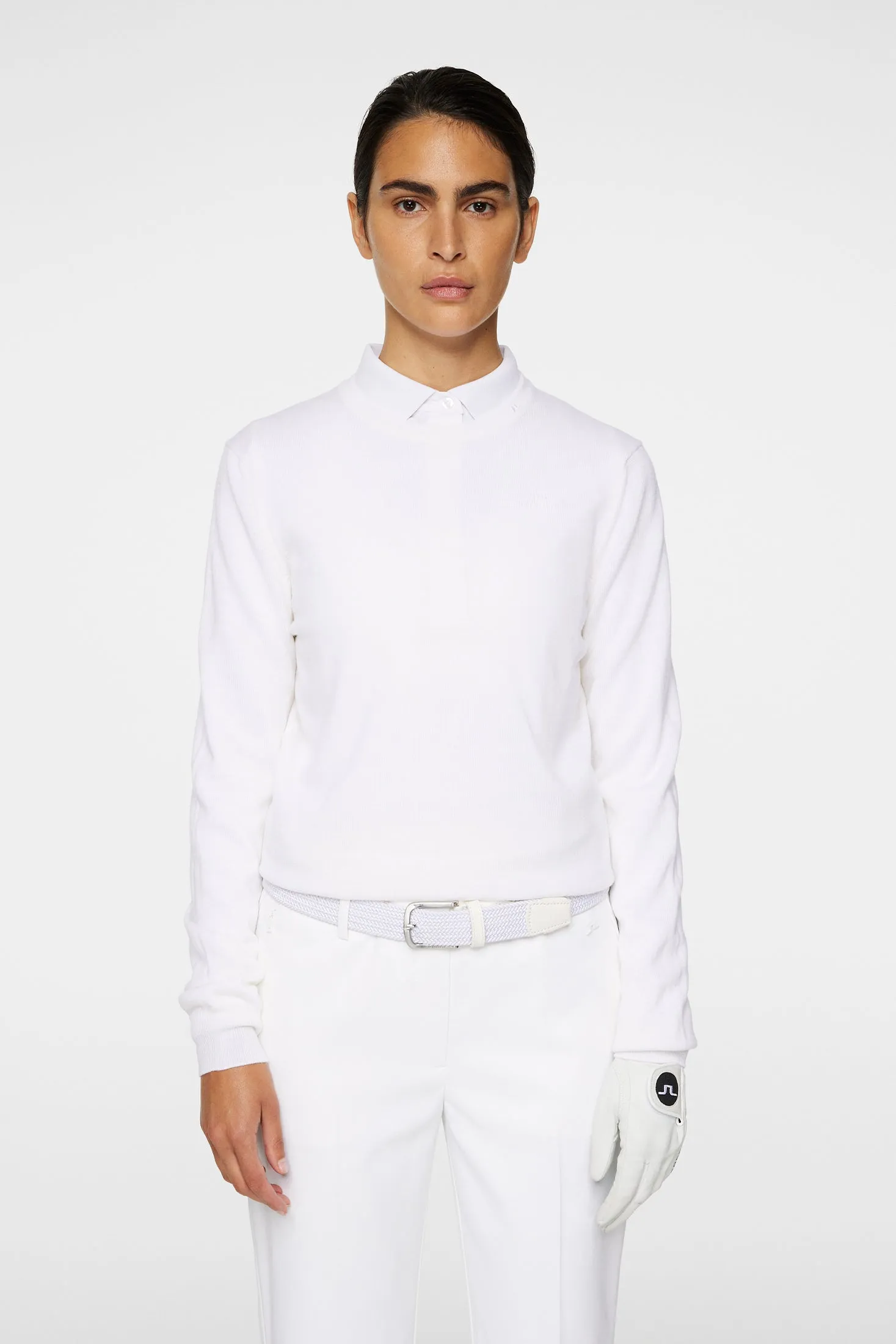 White Aria Knitted Sweater