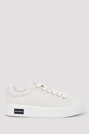 White Opal Low Top Sneaker with Good News