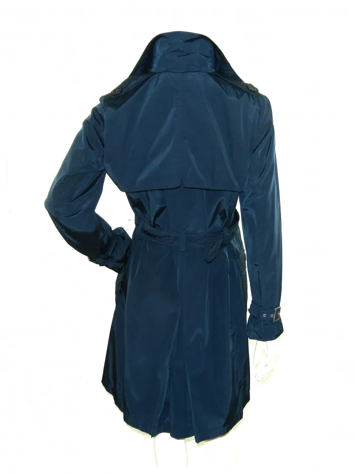 White Rose Woman Waterproof Jacket Art. Donatella Blue - Waterproof Blue Women's Jacket by White Rose