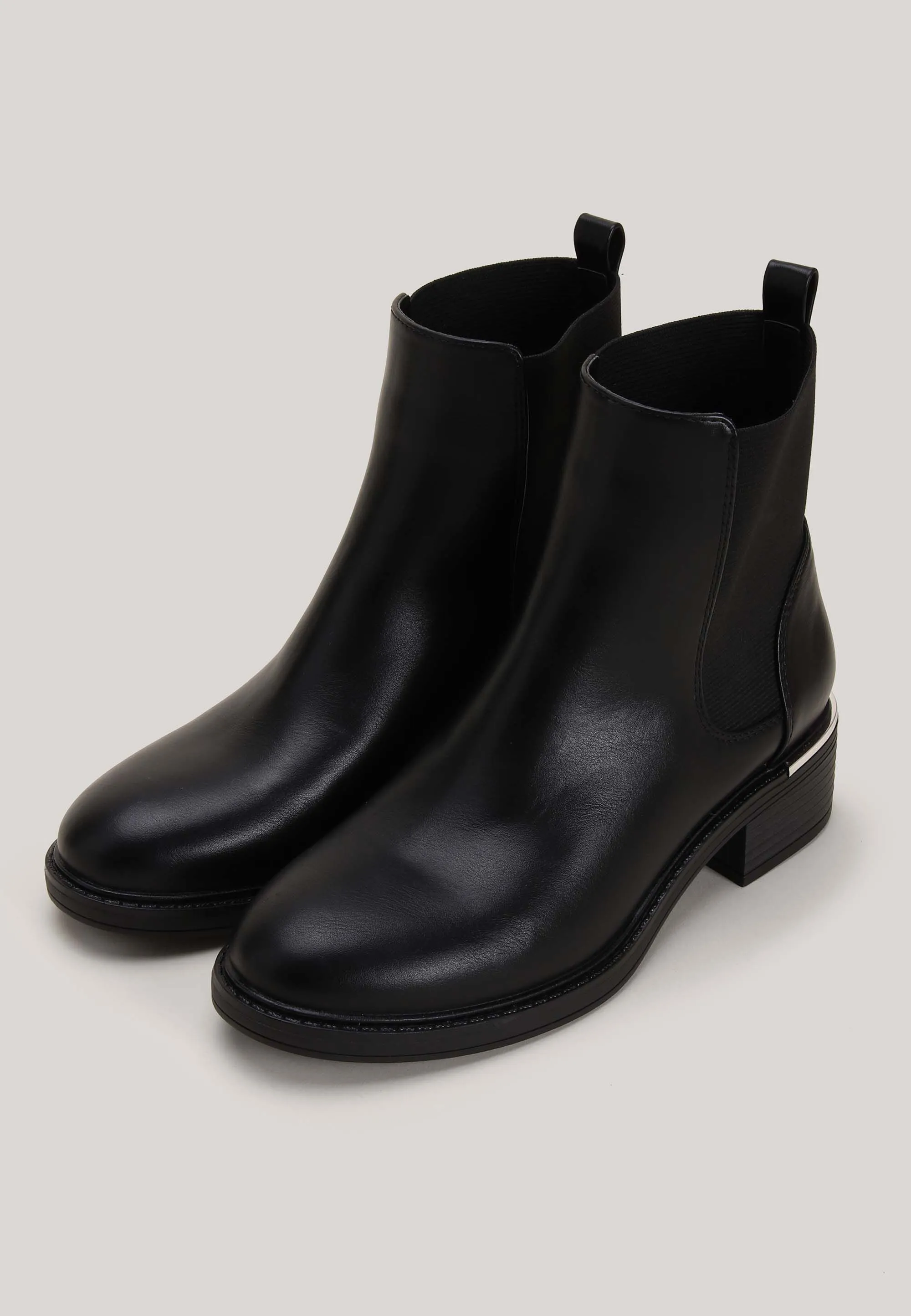 Black Smart Chelsea Ankle Boots for Women