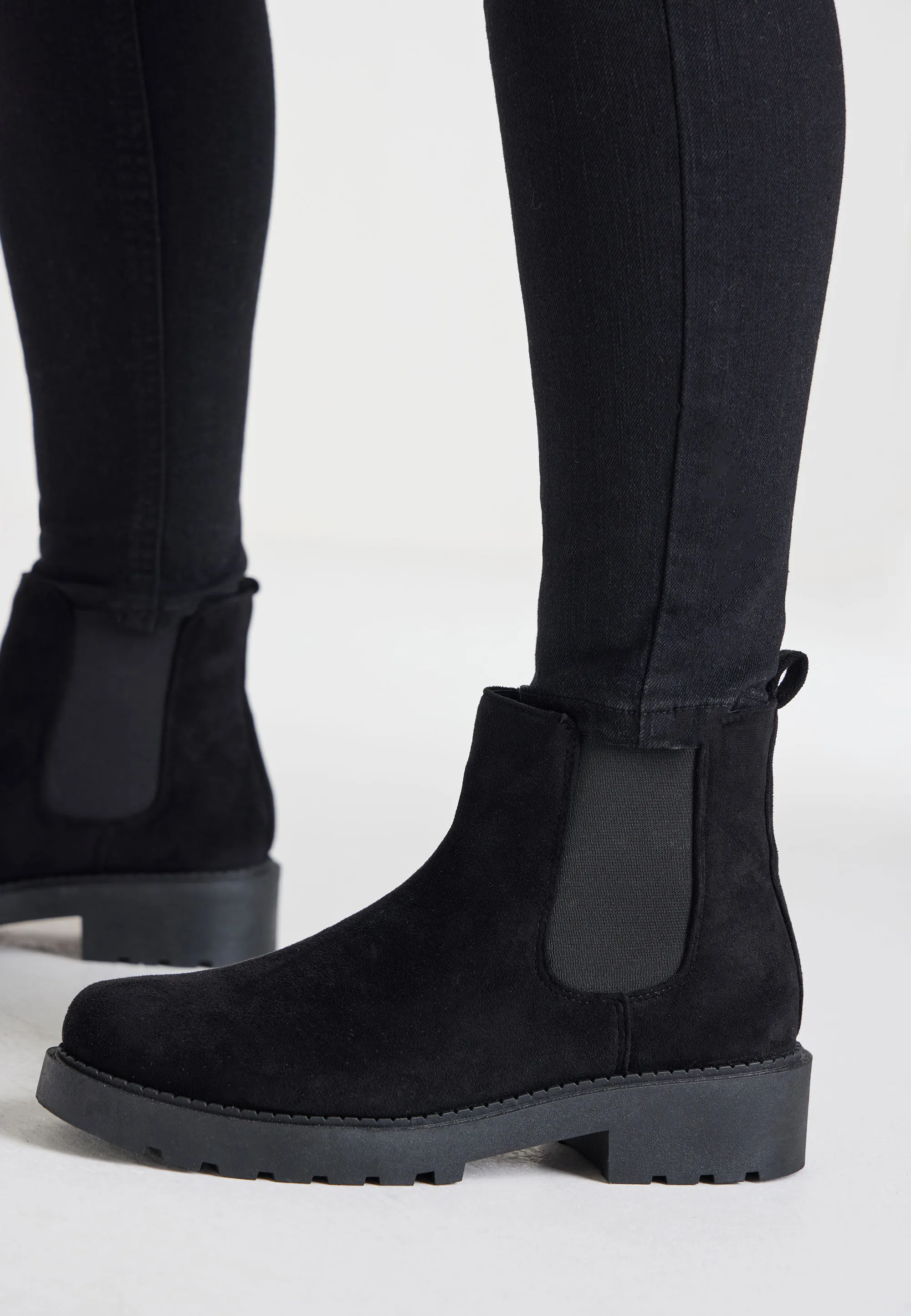 Women's Blank Chunky Style Ankle Boots Online Store