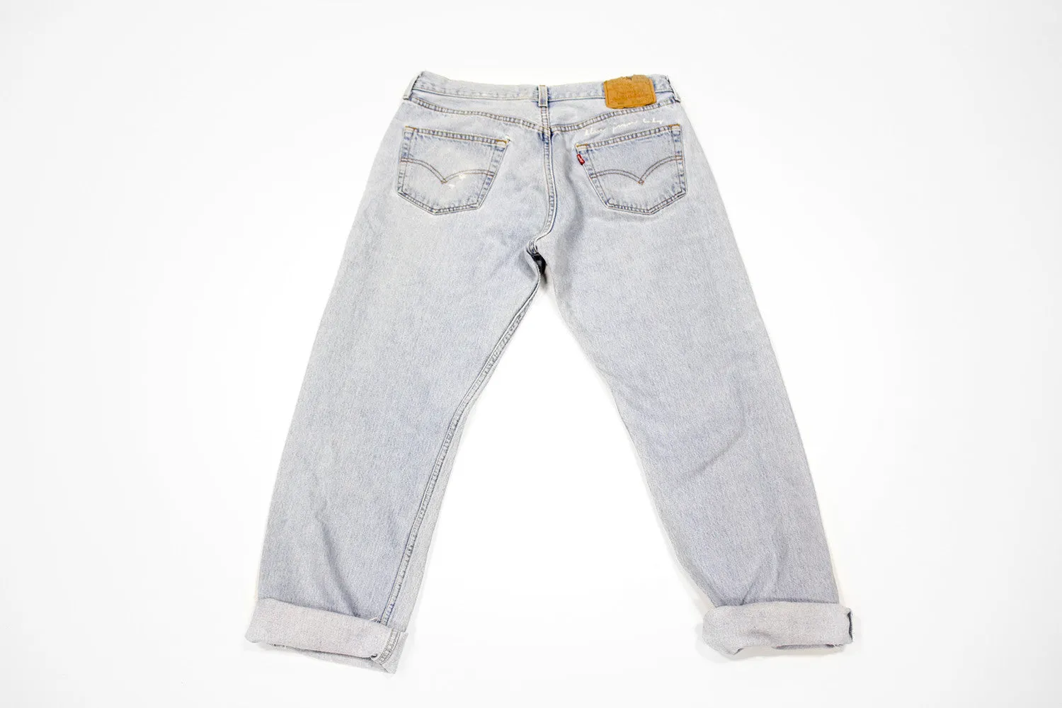 Women Vintage Denim Levis Pant Embroidery