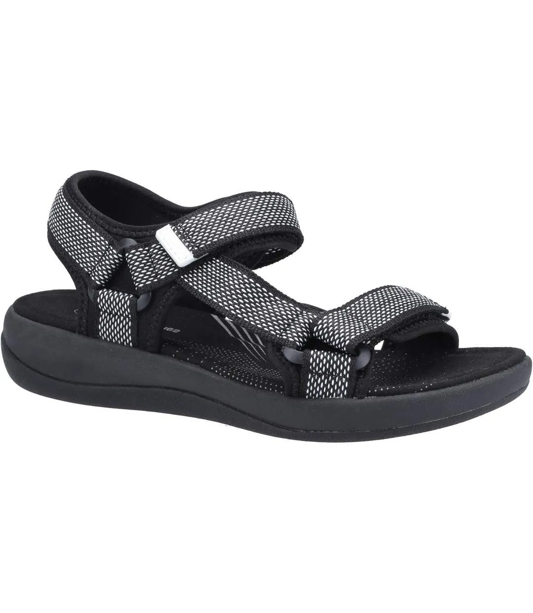 Black Womens Ladies Sara Quarter Sandals Hush Puppies