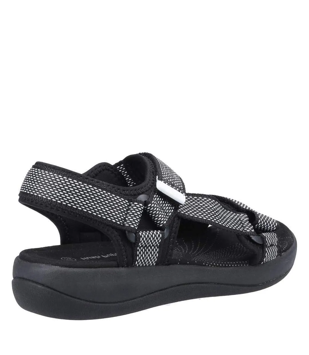 Black Womens Ladies Sara Quarter Sandals Hush Puppies