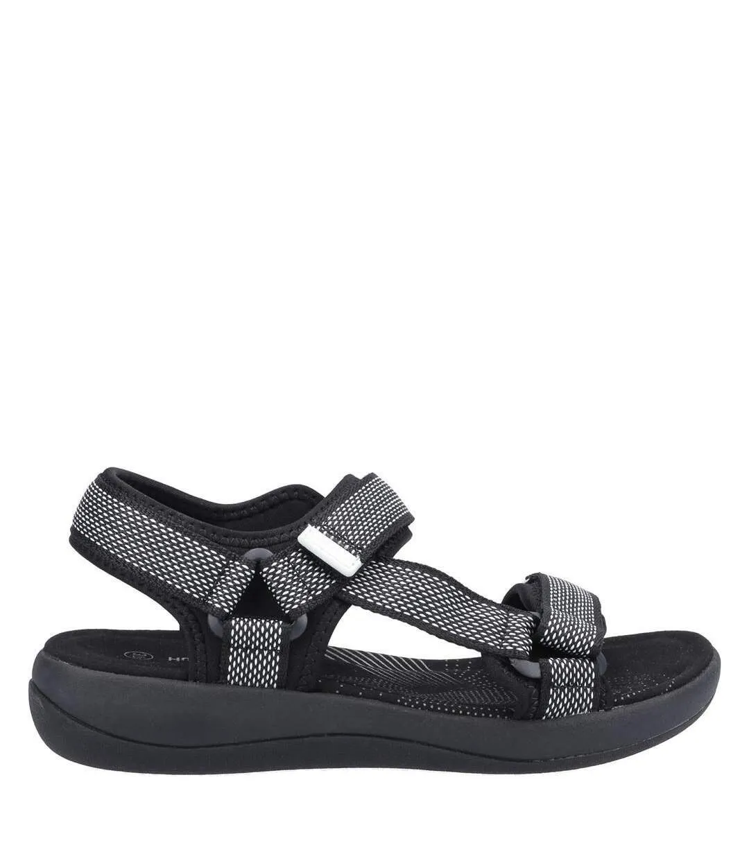 Black Womens Ladies Sara Quarter Sandals Hush Puppies