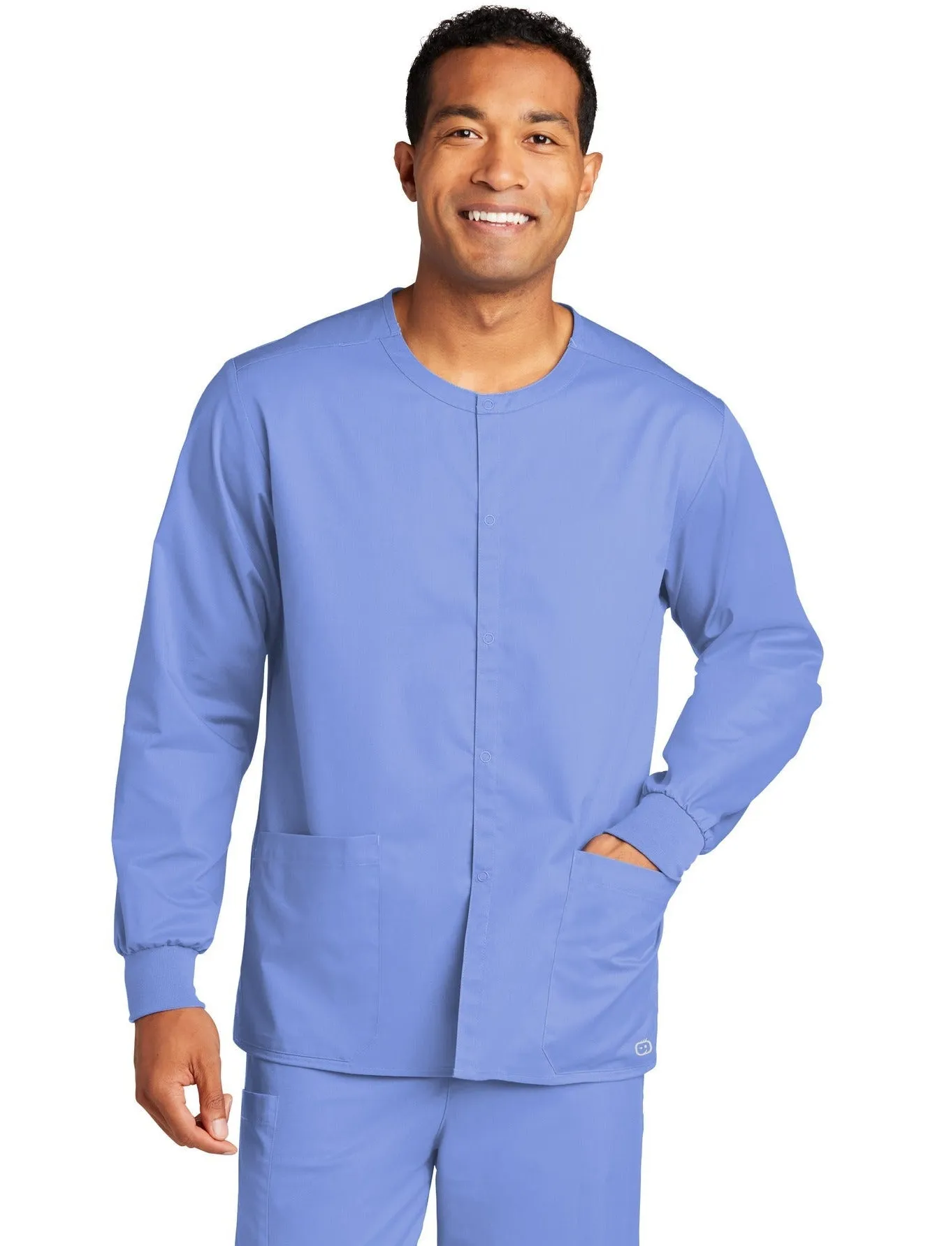 WonderWink Unisex WorkFlex Snap Front Scrub Jacket