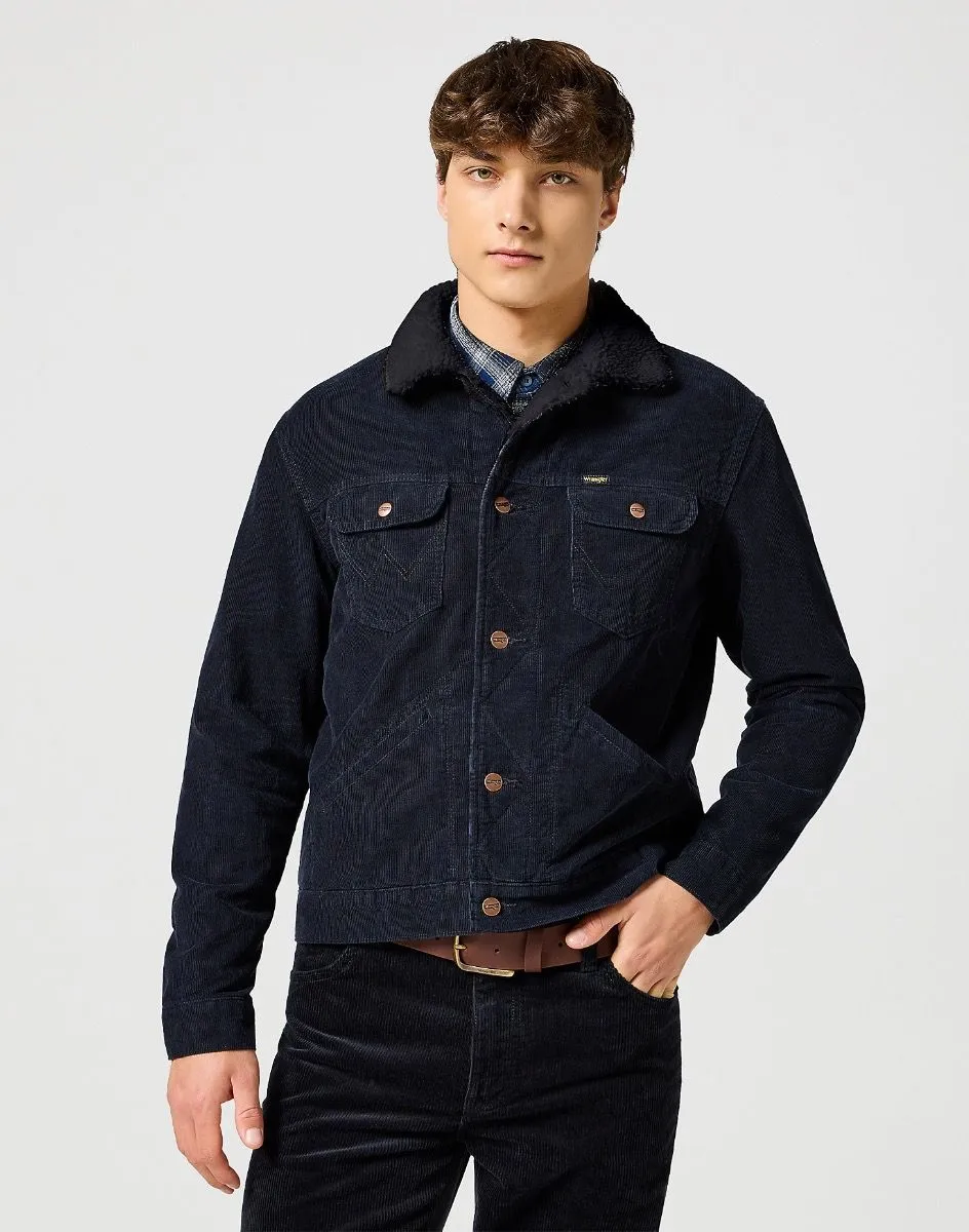 Black Wrangler 124MJ Sherpa Corduroy Jacket